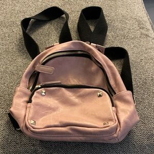 Madden Girl Pink Backpack with Black Straps